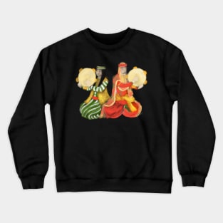 Persian Women Playing Tambourine Crewneck Sweatshirt